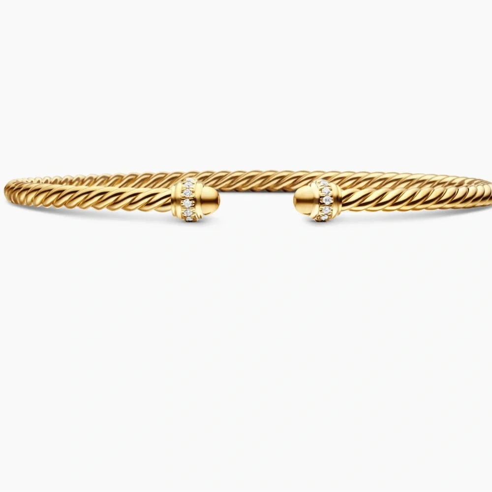 David Yurman 18K Classic Cablespira Bracelet